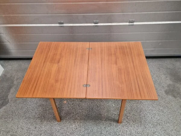 SKM Spillebord med drejbar plade, teak og egetræ, SKM — billede 8
