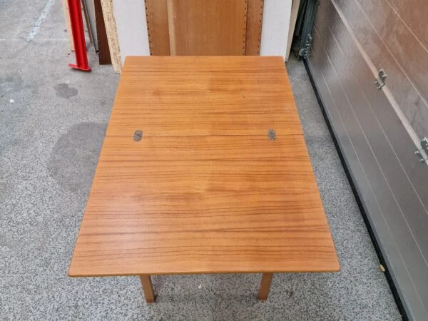 SKM Spillebord med drejbar plade, teak og egetræ, SKM — billede 10