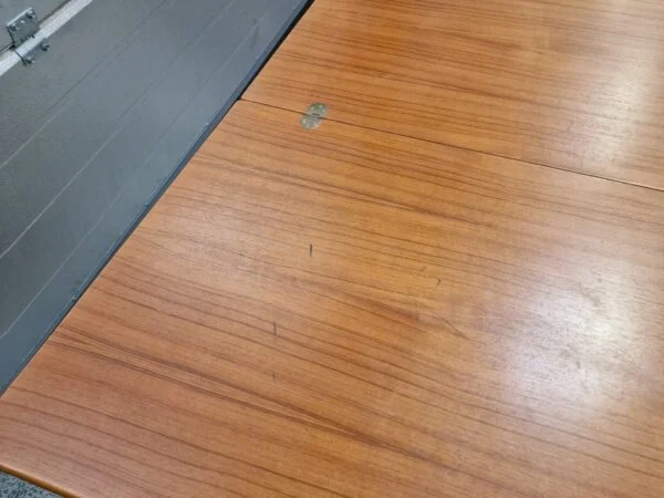 SKM Spillebord med drejbar plade, teak og egetræ, SKM — billede 11