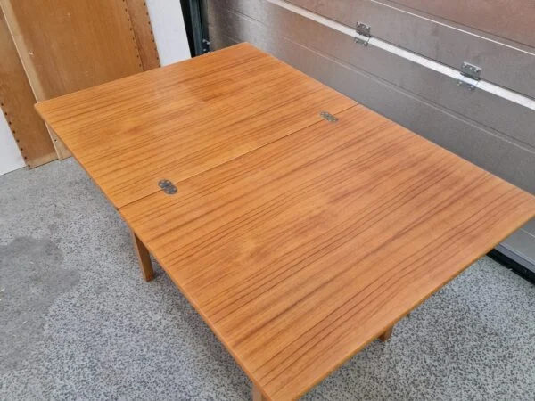 SKM Spillebord med drejbar plade, teak og egetræ, SKM — billede 13