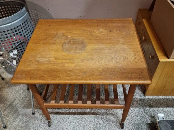 model R103, FDB Ejvind Johansson Sidebord på hjul, teak, model R103, FDB Ejvind Johansson — billede 2