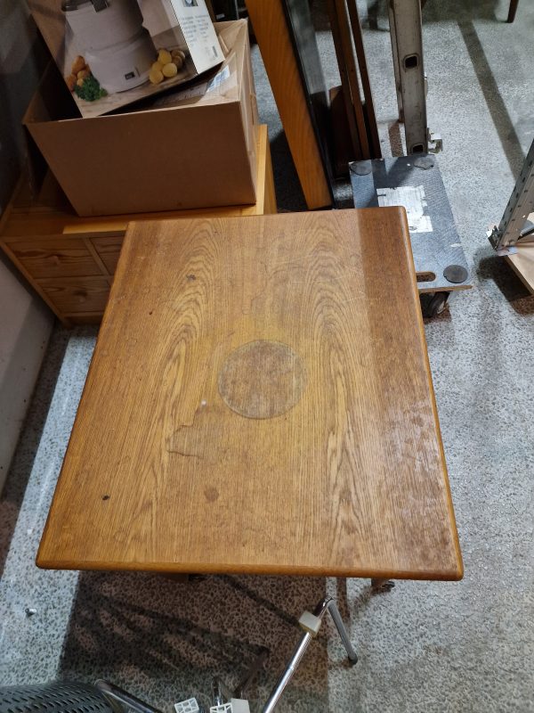 Sidebord på hjul, teak, model R103, FDB Ejvind Johansson