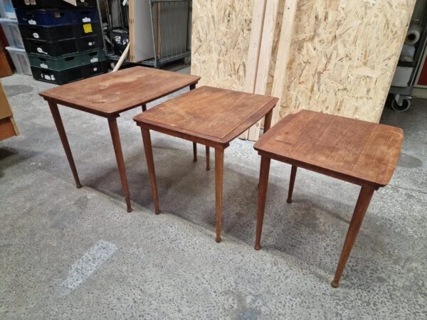 Møbelintarsia Indskudsborde, trommestikker — billede 2