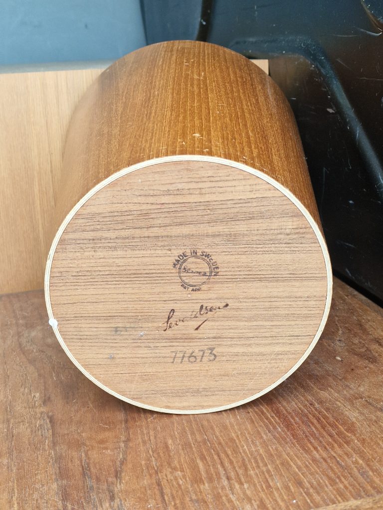 Papirkurv i teak — billede 3