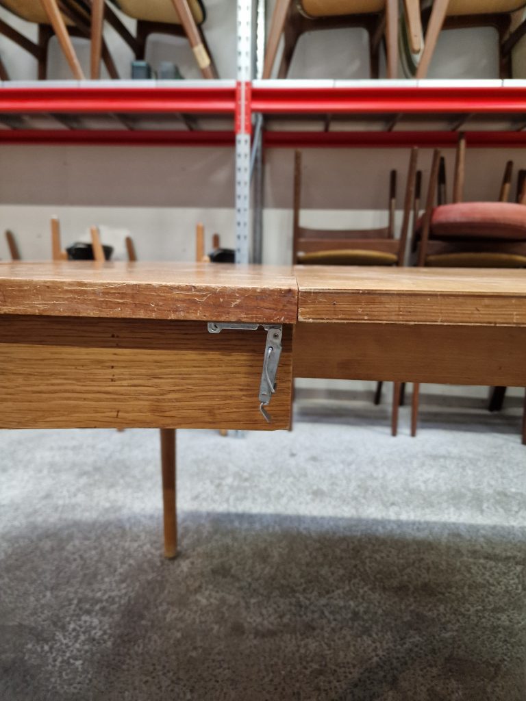 Spisebord med klapper, teak — billede 7