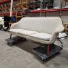 Trepersoners sofa, ben af teak