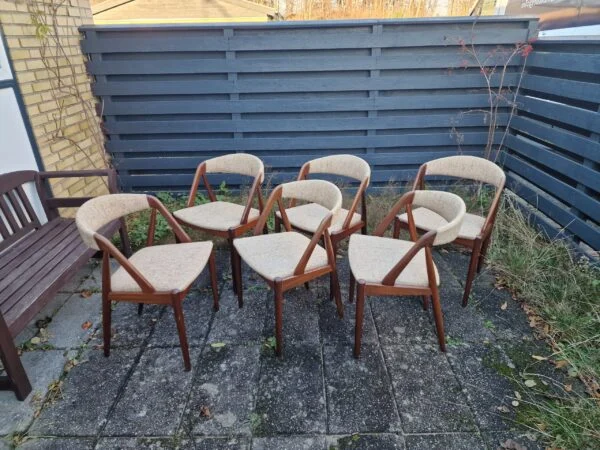 Kai Kristiansen model 31 6 stk spisestole i massiv teak, Kai Kristiansen, model 31 — billede 2