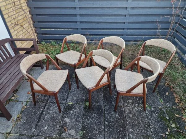 Kai Kristiansen model 31 6 stk spisestole i massiv teak, Kai Kristiansen, model 31 — billede 5