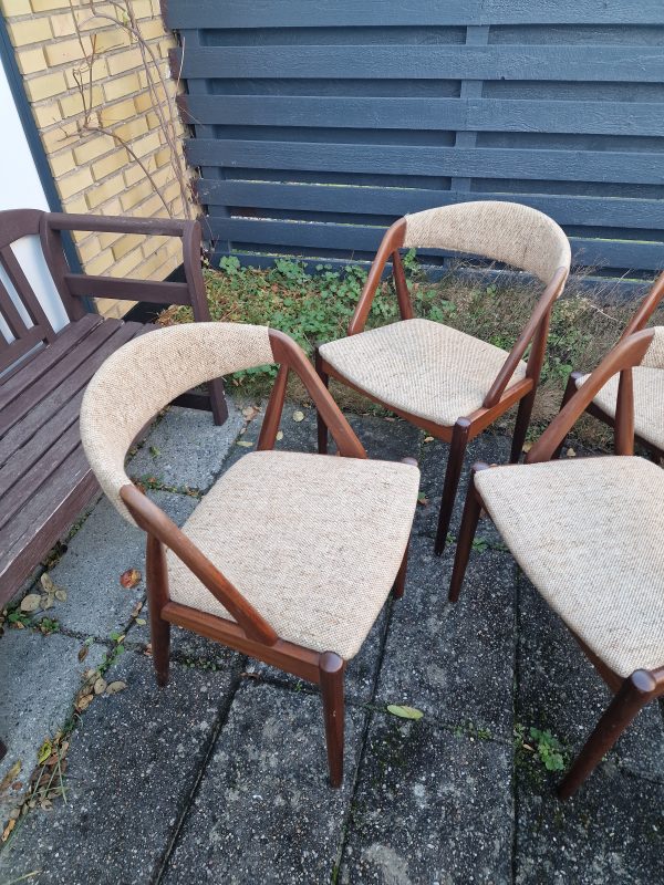 6 stk spisestole i massiv teak, Kai Kristiansen, model 31