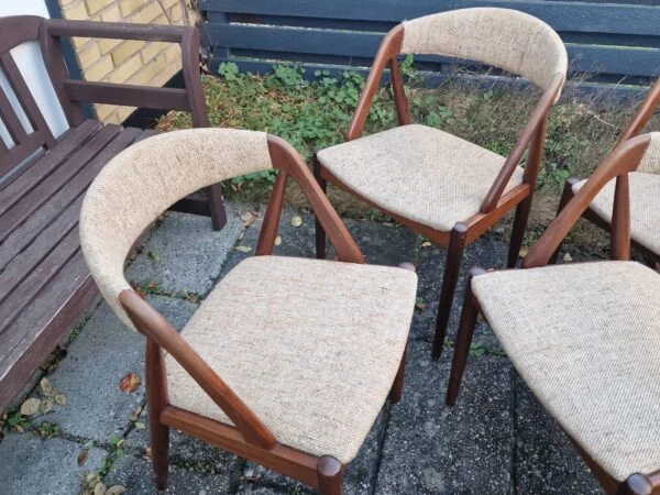 Kai Kristiansen model 31 6 stk spisestole i massiv teak, Kai Kristiansen, model 31 — billede 4