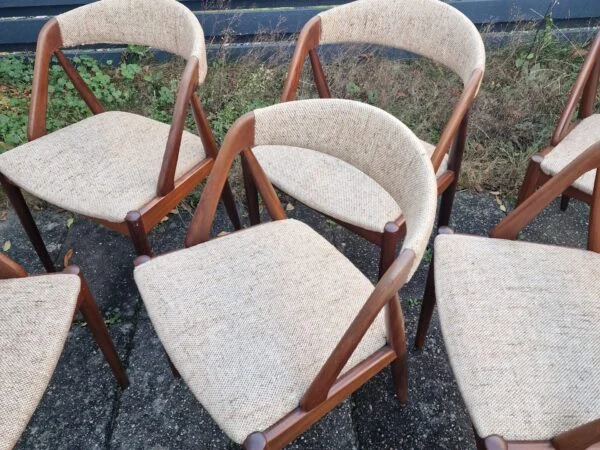 Kai Kristiansen model 31 6 stk spisestole i massiv teak, Kai Kristiansen, model 31 — billede 6