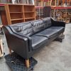 Sort trepersoners sofa — billede 3