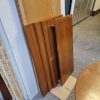 Rundt spisebord i teak med 4 tillægsplader
