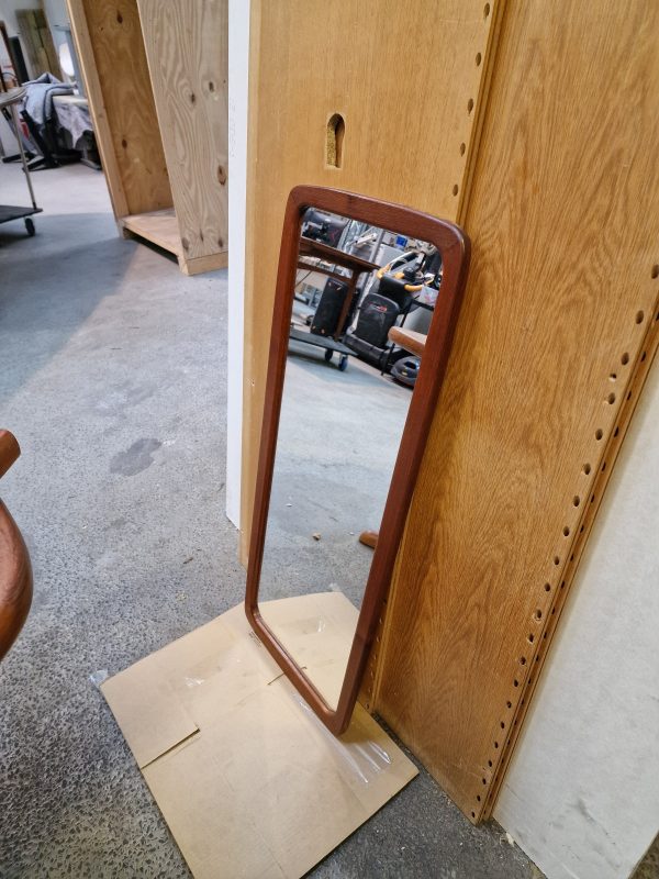 Spejl, teak