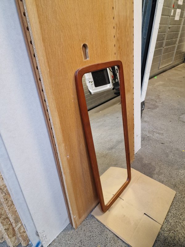 Spejl, teak