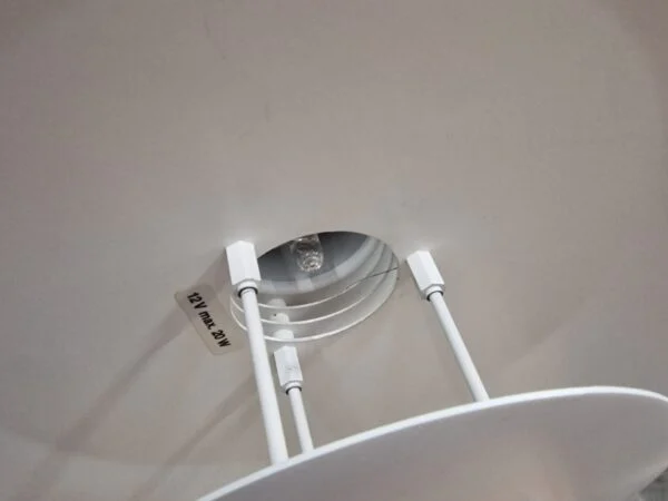 Pendel, hvid, Ø50 cm
