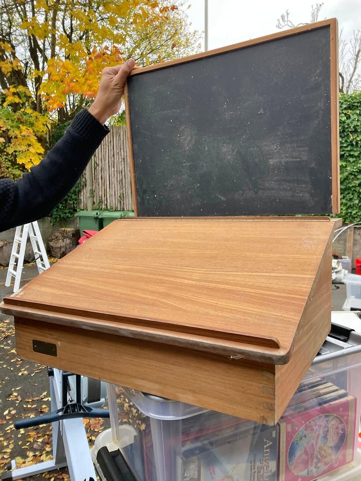 Trip Trap Trip Trap Skrivepult, teak, væghængt — billede 2