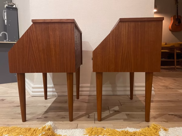 Sæt natborde, teak