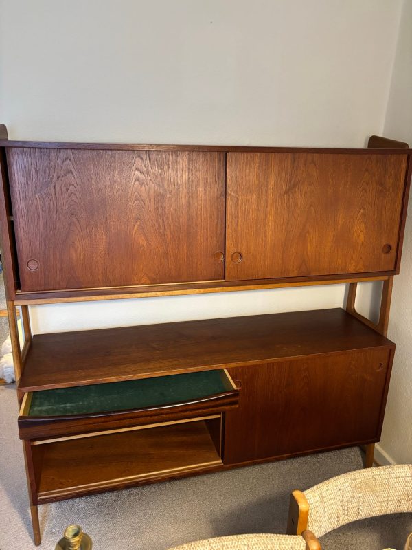 Todelt skænk, teak