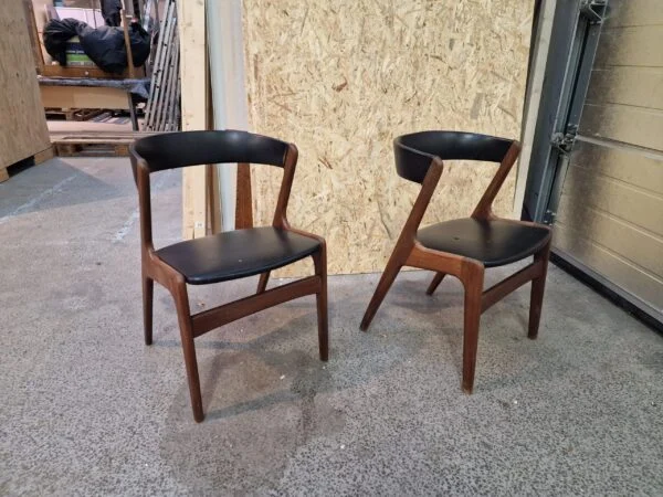 Anderstrup møbelfabrik, T21 / Fire Chair af Kai Kristiansen To spisestole i teak af Anderstrup møbelfabrik, T21 / Fire Chair af Kai Kristiansen — billede 9