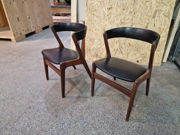 Anderstrup møbelfabrik, T21 / Fire Chair af Kai Kristiansen To spisestole i teak af Anderstrup møbelfabrik, T21 / Fire Chair af Kai Kristiansen — billede 10
