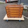 Palisander kommode med fire skuffer, Hundevad