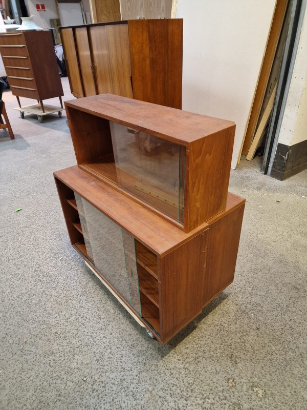 Vitrine, 3 stk, teak