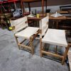 To stk Børge Mogensen model 3251 jagt-/safaristole i egetræ med kanvas, defekte ben