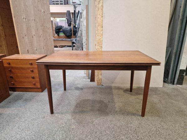 Spisebord med hollandsk udtræk, teak