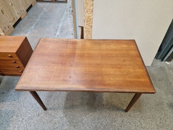 Spisebord med hollandsk udtræk, teak