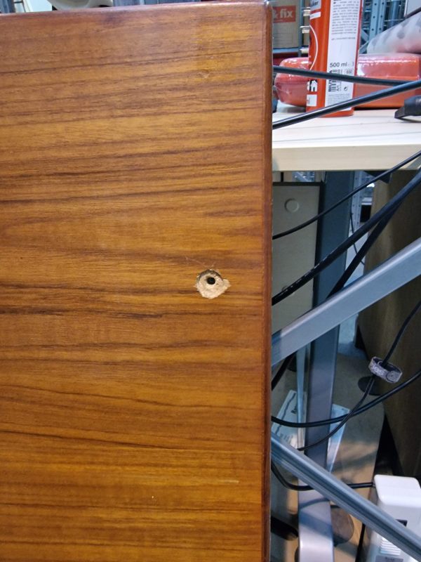Spisebord med hollandsk udtræk, teak