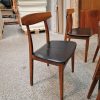Fire spisestole, massiv palisander — billede 2