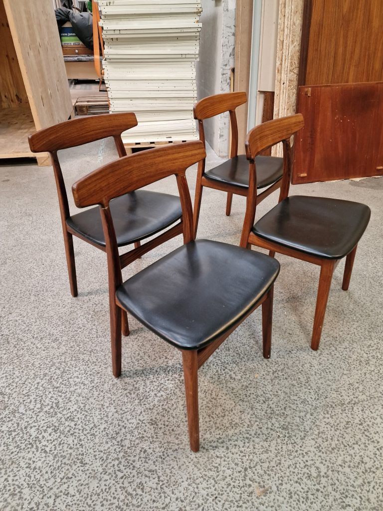 Fire spisestole, massiv palisander — billede 5