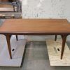 Uldum Møbelfabrik, Johannes Andersen  Spisebord i teak med tillægsplade af Johannes Andersen for fra Uldum Møbelfabrik — billede 3