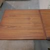 Uldum Møbelfabrik, Johannes Andersen  Spisebord i teak med tillægsplade af Johannes Andersen for fra Uldum Møbelfabrik — billede 11