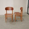 Børge Mogensen To stole, teak, Børge Mogensen model 122, Søborg Møbelfabrik