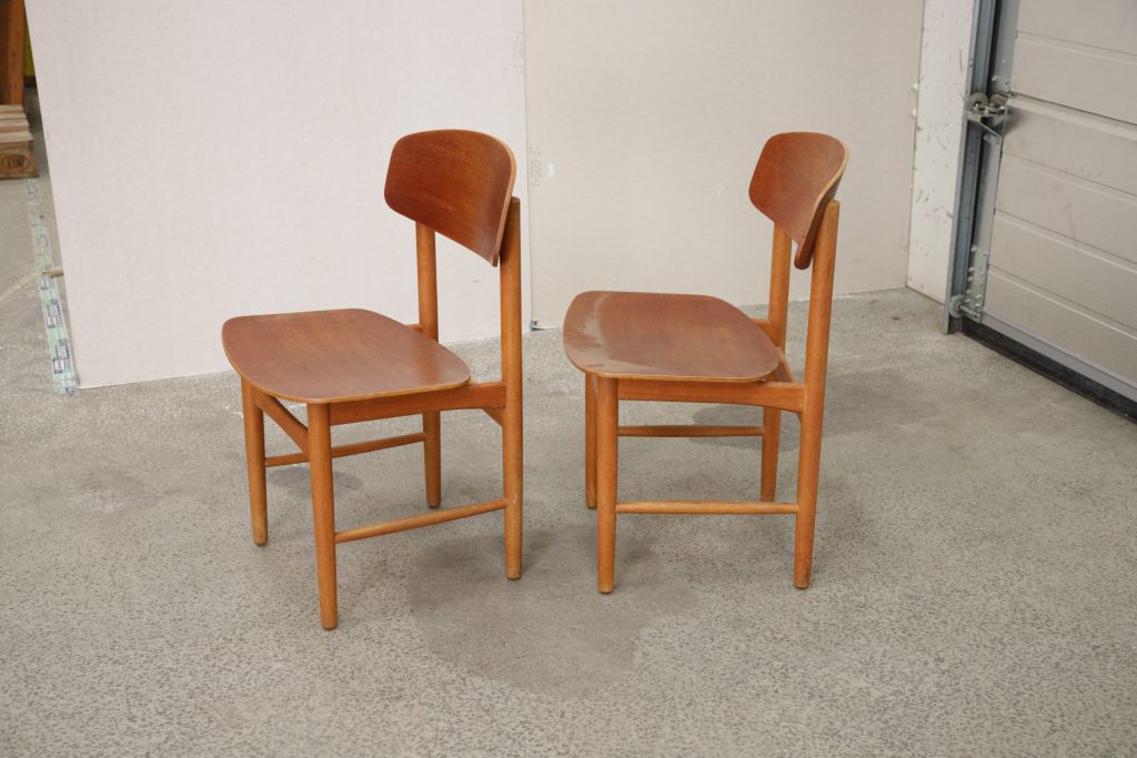 Børge Mogensen To stole, teak, Børge Mogensen model 122, Søborg Møbelfabrik — billede 2