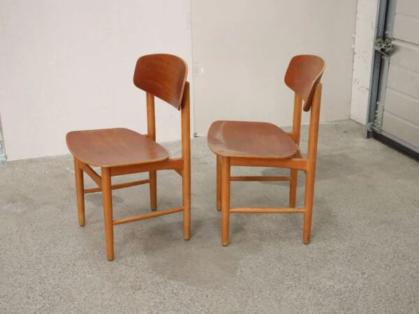 Børge Mogensen To stole, teak, Børge Mogensen model 122, Søborg Møbelfabrik — billede 2