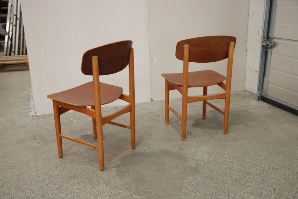 Børge Mogensen To stole, teak, Børge Mogensen model 122, Søborg Møbelfabrik — billede 3