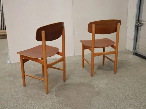 Børge Mogensen To stole, teak, Børge Mogensen model 122, Søborg Møbelfabrik — billede 3