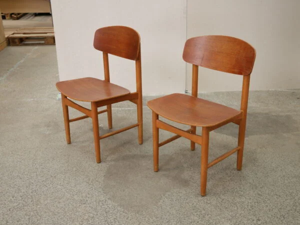 Børge Mogensen To stole, teak, Børge Mogensen model 122, Søborg Møbelfabrik — billede 4