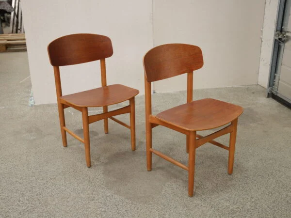 Børge Mogensen To stole, teak, Børge Mogensen model 122, Søborg Møbelfabrik — billede 5