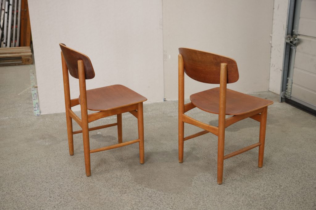 Børge Mogensen To stole, teak, Børge Mogensen model 122, Søborg Møbelfabrik — billede 6
