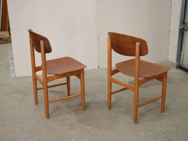 Børge Mogensen To stole, teak, Børge Mogensen model 122, Søborg Møbelfabrik — billede 6