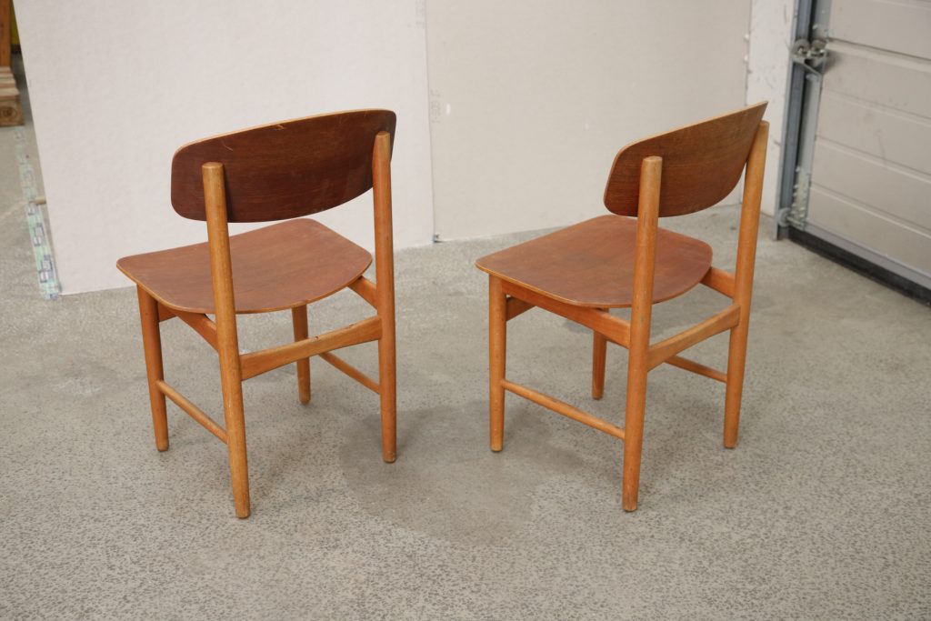 Børge Mogensen To stole, teak, Børge Mogensen model 122, Søborg Møbelfabrik — billede 7