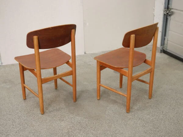 Børge Mogensen To stole, teak, Børge Mogensen model 122, Søborg Møbelfabrik — billede 7