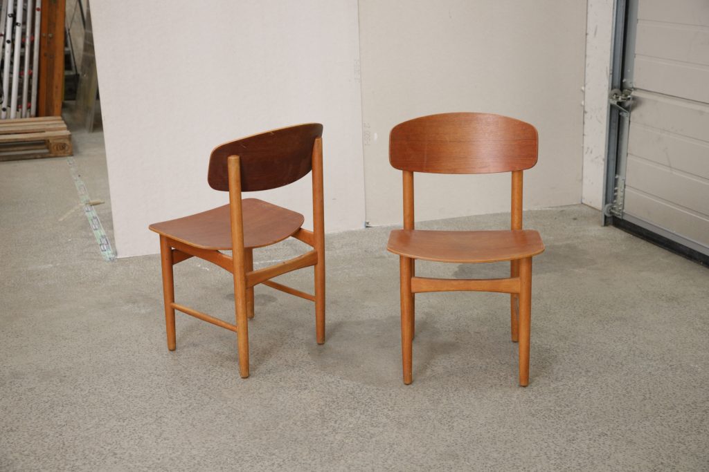 Børge Mogensen To stole, teak, Børge Mogensen model 122, Søborg Møbelfabrik — billede 8