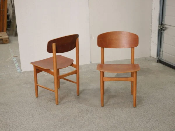 Børge Mogensen To stole, teak, Børge Mogensen model 122, Søborg Møbelfabrik — billede 8