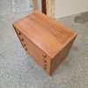 Domino Lille kommode med fire skuffer og kantede greb, teak, Domino #2 — billede 3