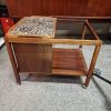 Haslev, Royal Copenhagen bar bord, sidebord, sofabord i palisander med kakler fra Royal Copenhagen — billede 10